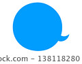 Handwritten-style round speech bubble 138118280
