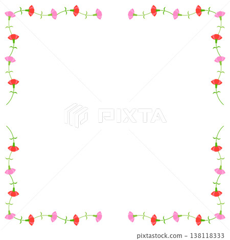 Carnation frame Carnation frame 138118333