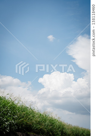 夏天的藍天白雲 夏天的藍天白雲 138118460