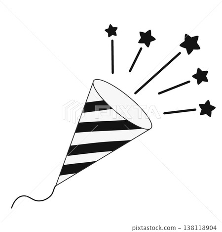 Celebratory cracker illustration icon (party/event/anniversary) Celebratory cracker illustration icon (party/event/anniversary) 138118904