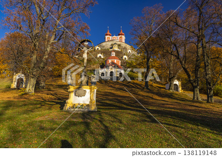 Calvary chapel complex, Banska Stiavnica, Slovakia in autumn Calvary chapel complex, Banska Stiavnica, Slovakia in autumn 138119148