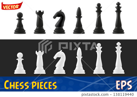 chess pieces game vector illustration chess pieces game vector illustration 138119440