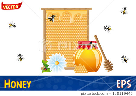 natural honey vector illustration natural honey vector illustration 138119445