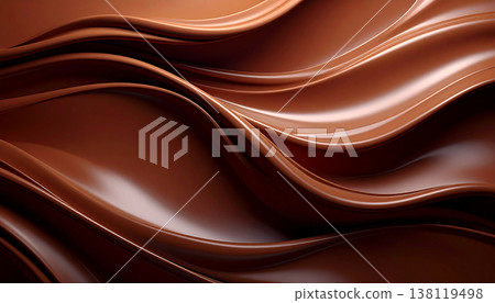 Melting chocolate waves and liquid swirls background Melting chocolate waves and liquid swirls background 138119498