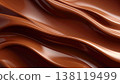 Melting chocolate waves and liquid swirls background 138119499