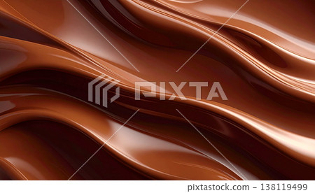 Melting chocolate waves and liquid swirls background Melting chocolate waves and liquid swirls background 138119499