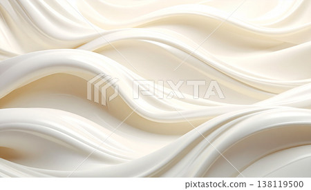 White creamy liquid swirling wave background texture 138119500