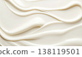 White creamy liquid swirling wave background texture 138119501