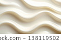 White creamy liquid swirling wave background texture 138119502