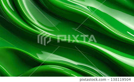 Abstract green smooth flowing satin curves background Abstract green smooth flowing satin curves background 138119504