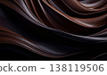 Smooth chocolate liquid waves creating abstract background texture 138119506