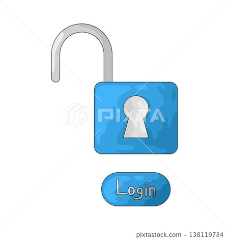 Illustration of Secure Login Illustration of Secure Login 138119784