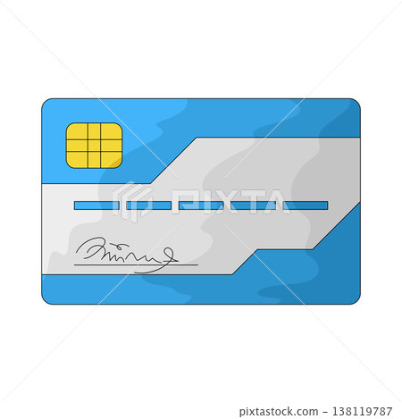 Illustration of Biometric Card 138119787