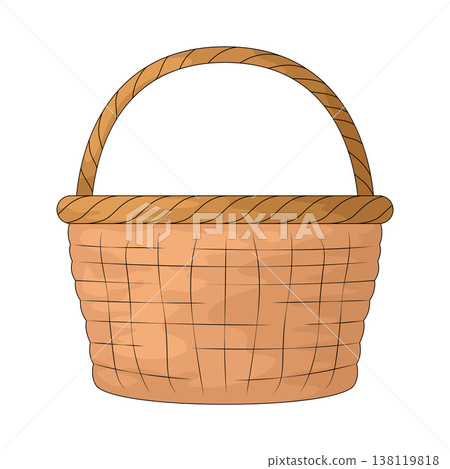 Illustration of Picnic Basket Illustration of Picnic Basket 138119818