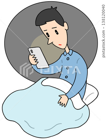 與智慧型手機相關的插圖——智慧型手機、觀看影片、睡眠不足、睡眠債 與智慧型手機相關的插圖——智慧型手機、觀看影片、睡眠不足、睡眠債 138120040