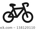 Bicycle icon, bike symbol for web page design 138120110