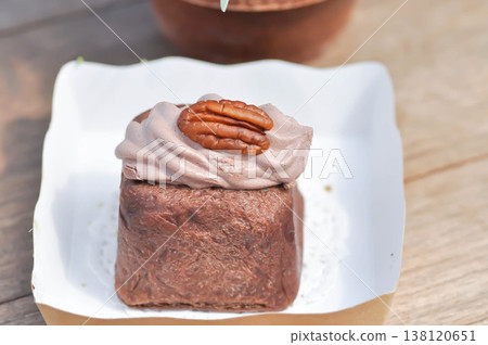 chocolate cake or chocolate chiffon, chocolate muffin or chocolate pudding or bread chocolate cake or chocolate chiffon, chocolate muffin or chocolate pudding or bread 138120651