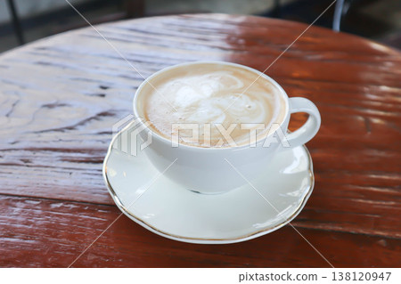 hot cofffee, cappuccino coffee or latte coffee or flat white or latte art hot cofffee, cappuccino coffee or latte coffee or flat white or latte art 138120947