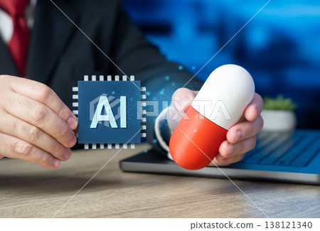 AI-powered drug development. Health diagnostics and monitoring, drug use. Biotechnology innovation improves precision medicine. Digital healthcare and pharmaceutical research AI-powered drug development. Health diagnostics and monitoring, drug use. Biotechnology innovation improves precision medicine. Digital healthcare and pharmaceutical research 138121340