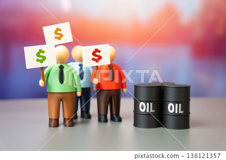 Heated oil trading. Oil shortages and high prices. Volatile energy markets drive competition and speculation. Supply constraints increase costs and influence global economic stability Heated oil trading. Oil shortages and high prices. Volatile energy markets drive competition and speculation. Supply constraints increase costs and influence global economic stability 138121357
