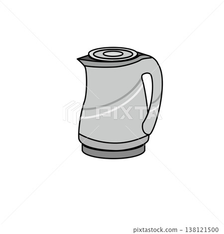 灰色家用電器圖示集（單色、線條畫、簡約、家用電器） 138121500