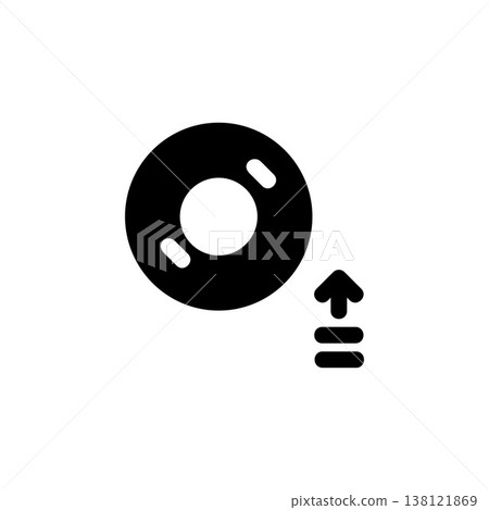 mount disc icon. Perfect for application, web, logo and presentation template. icon design solid style mount disc icon. Perfect for application, web, logo and presentation template. icon design solid style 138121869
