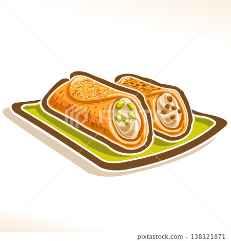 Vector logo for sicilian Cannoli 138121871