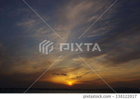 Sunset over the sea Sunset over the sea 138122017