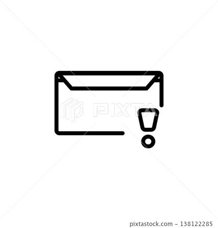 message icon design line style, error icon, logo and presentation template message icon design line style, error icon, logo and presentation template 138122285