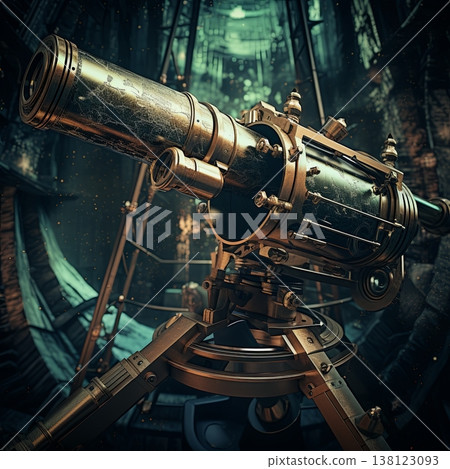 Vintage Brass Telescope A Journey Through Time and Space, Antique Style Exploration Tool Vintage Brass Telescope A Journey Through Time and Space, Antique Style Exploration Tool 138123093