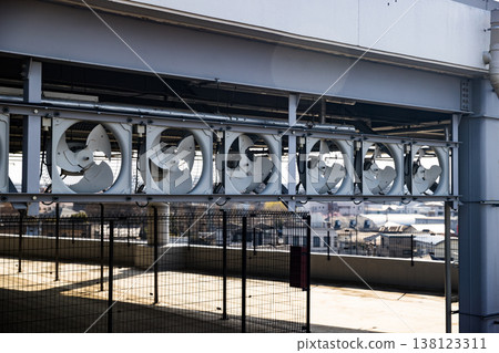 Firefighting smoke exhaust system for multi-story parking garages Firefighting smoke exhaust system for multi-story parking garages 138123311