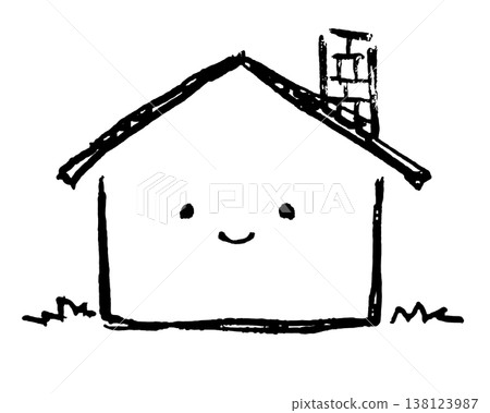 Illustration of a beautiful house 138123987