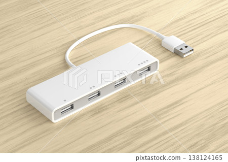 USB hub with four ports USB hub with four ports 138124165