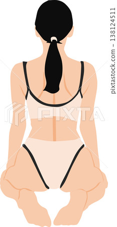 成功節食的女人的插圖 成功節食的女人的插圖 138124511