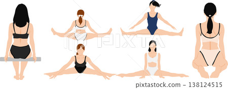 Illustration of a woman who succeeded in dieting Illustration of a woman who succeeded in dieting 138124515