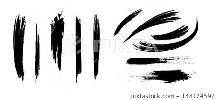 Brushstroke material. Brush strokes. Brushstroke material. Brush strokes. 138124592