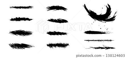 Brushstroke material. Brush strokes. Brushstroke material. Brush strokes. 138124603