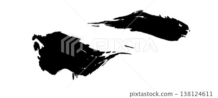 Brushstroke material. Brush strokes. Brushstroke material. Brush strokes. 138124611
