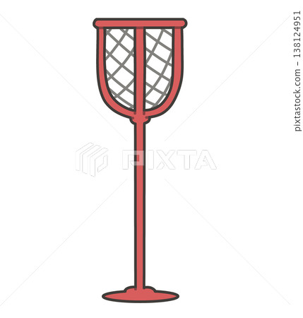 Red ball toss basket for the school sports day Red ball toss basket for the school sports day 138124951
