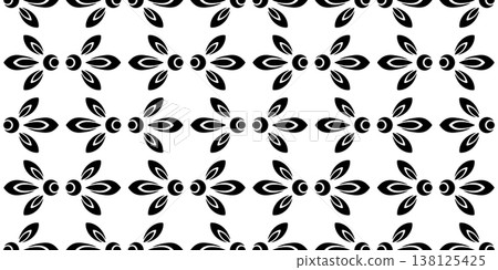 Floral ornament for laser cut Black floral pattern 138125425