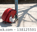 A school bag that has served its purpose 138125501