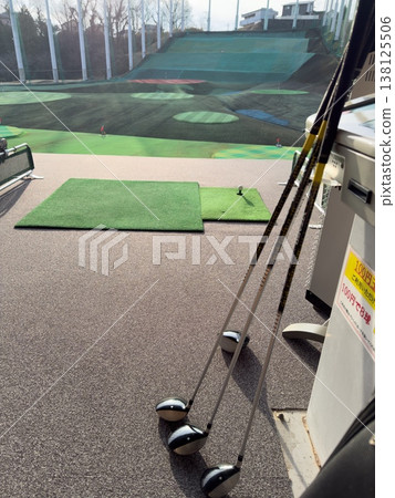 Driving range in the early morning Driving range in the early morning 138125506
