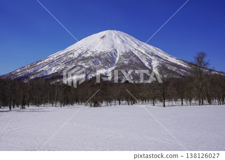 從真刈村神陽停車場看到的羊蹄山(2026年3月) 從真刈村神陽停車場看到的羊蹄山(2026年3月) 138126027