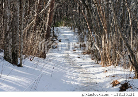 Hiking trails on sacred mountain Hiking trails on sacred mountain 138126121