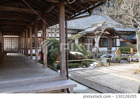 A view of the grounds of Kurama-dera Temple in Sakyo Ward, Kyoto City. 138126205