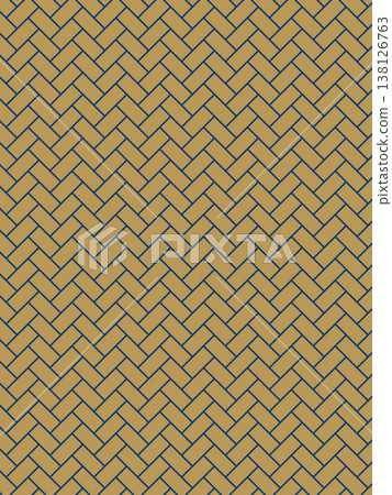 A background of indigo and counterfeit gold cypress fence patterns. 138126763