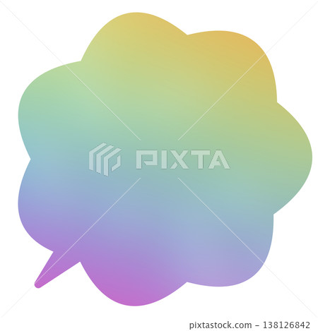 雲狀對話框線條圖 138126842