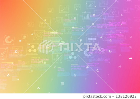展現複雜資料結構的未來主義顯示器。 138126922