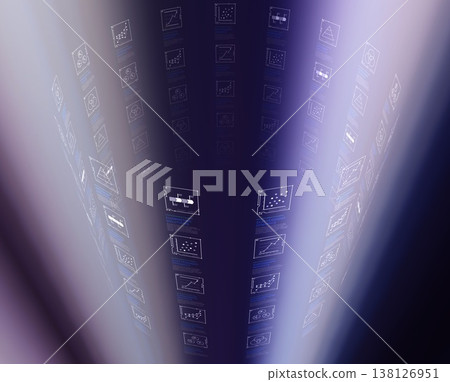 Futuristic data analysis hologram Futuristic data analysis hologram 138126951