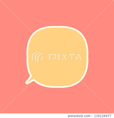 Speech bubble and pink background Speech bubble and pink background 138126977